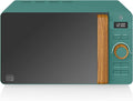 Four à micro-ondes, 270 mm, 20 L, 800 W, bois, vert, 6 niveaux, Swan