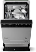 Klarstein lave-vaisselle, 45 cm, 42 dB, encastrable, 10 couverts, 9 programmes