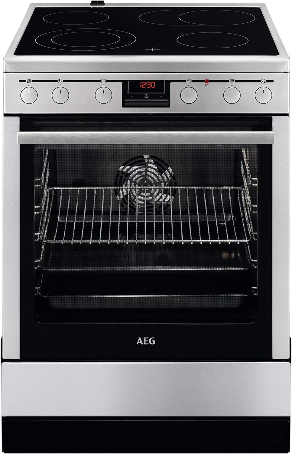 AEG 47056VS-WN cuisinière, acier inoxydable