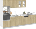 Meuble pour four et micro-ondes, 60 × 57 × 207 cm, bois, pour la cuisine, ATOMSTACK MAKER