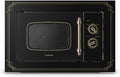 Klarstein micro-ondes/1000 four à micro-ondes, 24,5 cm, 20 L, 800 W, acier inoxydable, noir, encastrable