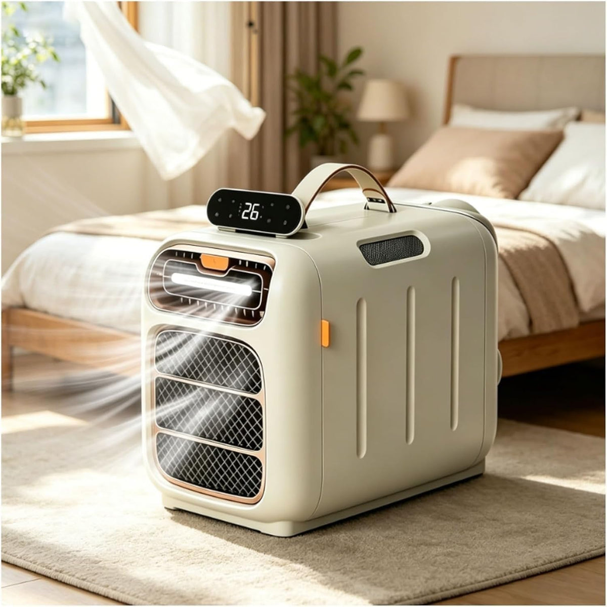 Climatiseur portable, 4800 BTU, avec télécommande, mobile, pour la chambre, BoTongSiHai
