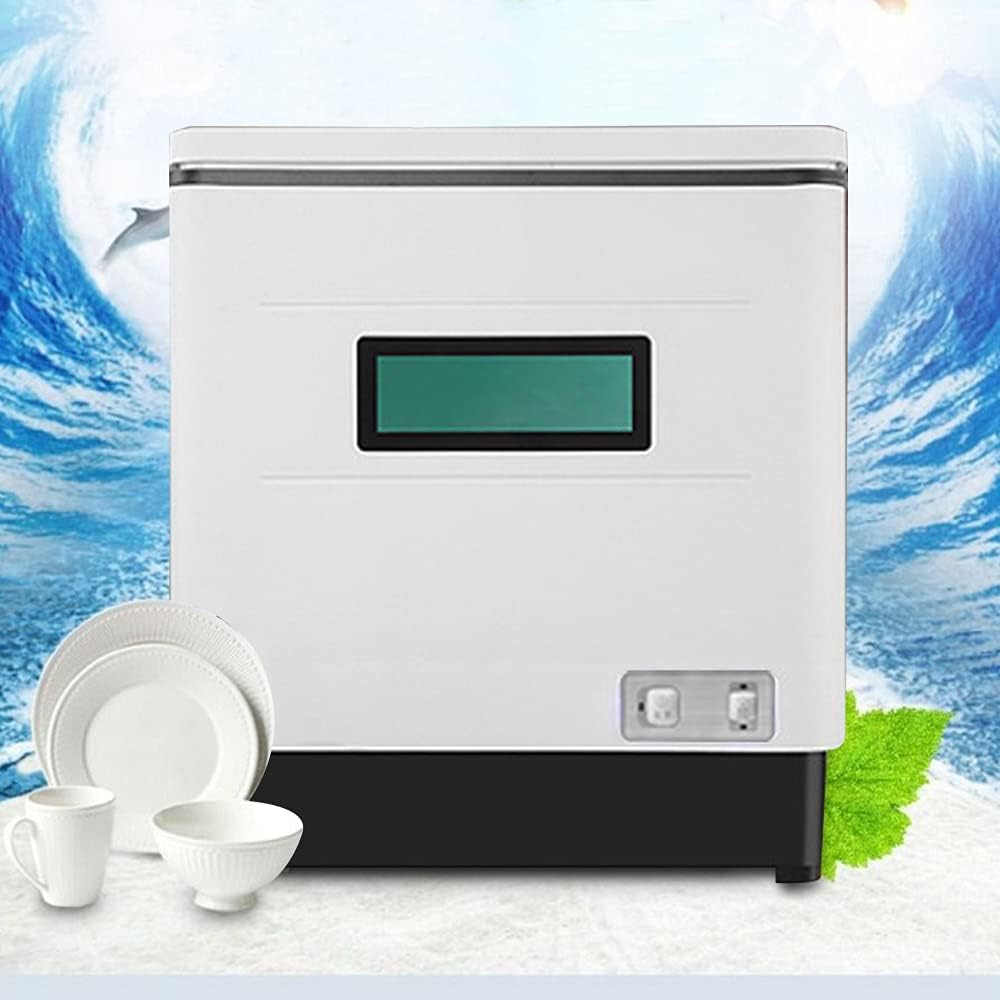 Lave-vaisselle, 42 × 38 × 46 cm, 220 V, 60 L, acier inoxydable, compact, portable, DGJMuu