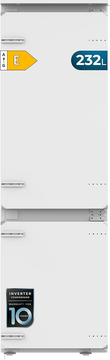 Cecotec MC 232 réfrigérateur-congélateur, 177 cm, 232 L, No Frost, métal, blanc
