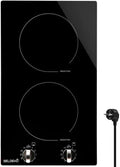 Table de cuisson, 295 × 510 × 60 mm, 3600 W, induction, encastrable, 2 feux, BELDEKO