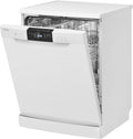 Lave-vaisselle GSP7419-14, 60 cm, 47 dB, avec éclairage LED, acier inoxydable, blanc, encastrable, 14 couverts, 7 programmes, Bomann