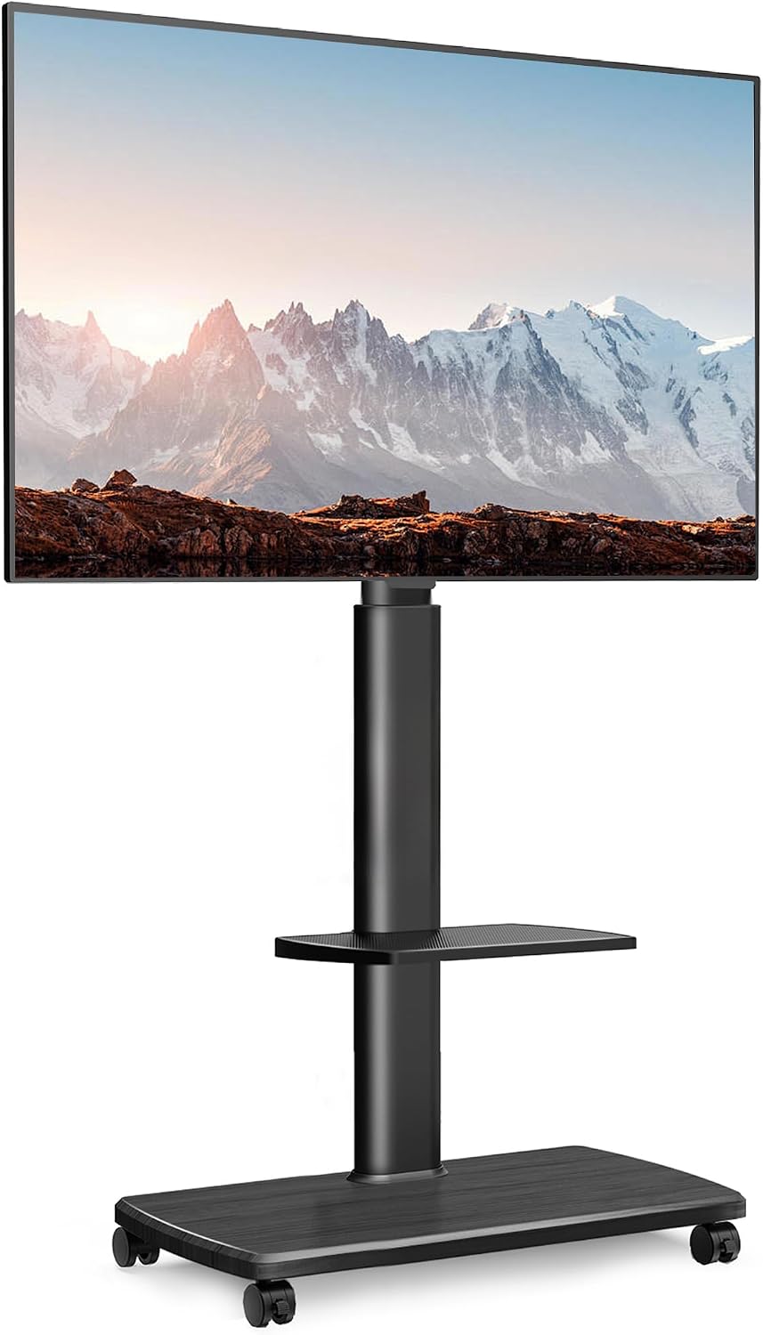 Support TV, 20 mm, 32–70 pouces, bois, noir, FITUEYES