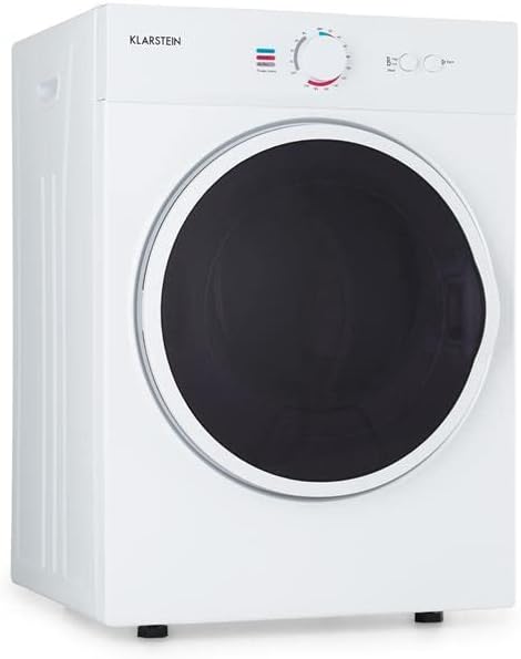 Klarstein sèche-linge, 49 × 69 × 47,5 cm, 1020 W, 3 kg, acier inoxydable, blanc, compact
