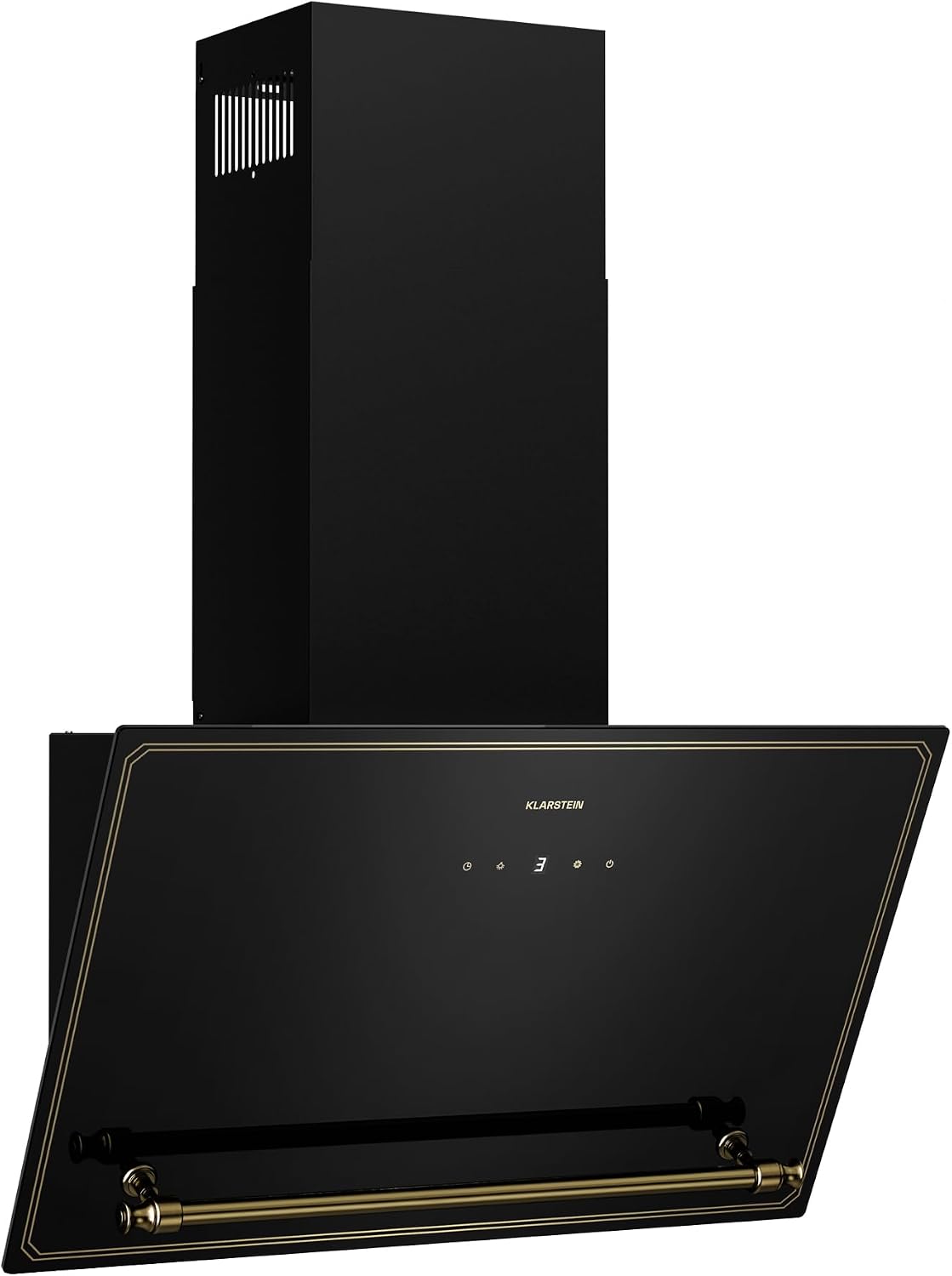 Klarstein hotte aspirante, 60 cm, 336 m³/h, 52 dB, avec éclairage LED, noir, pour la cuisine