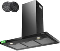 Hotte aspirante TR90BS, 90 cm, 881 m³/h, 4 niveaux, GASLAND