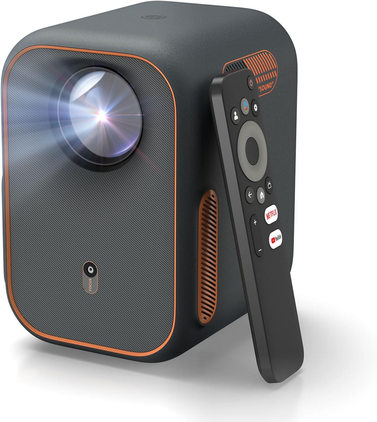 Vidéoprojecteur, avec Wi-Fi, commande intelligente, Google TV, portable, 4K, Bluetooth, WEMAX