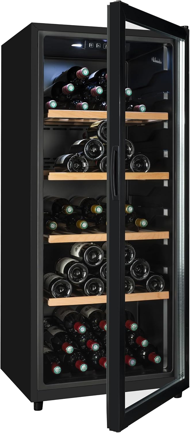 Caves à vin autoportantes CTVNE120, 54 × 124,4 × 61 cm, LA SOMMELIERE