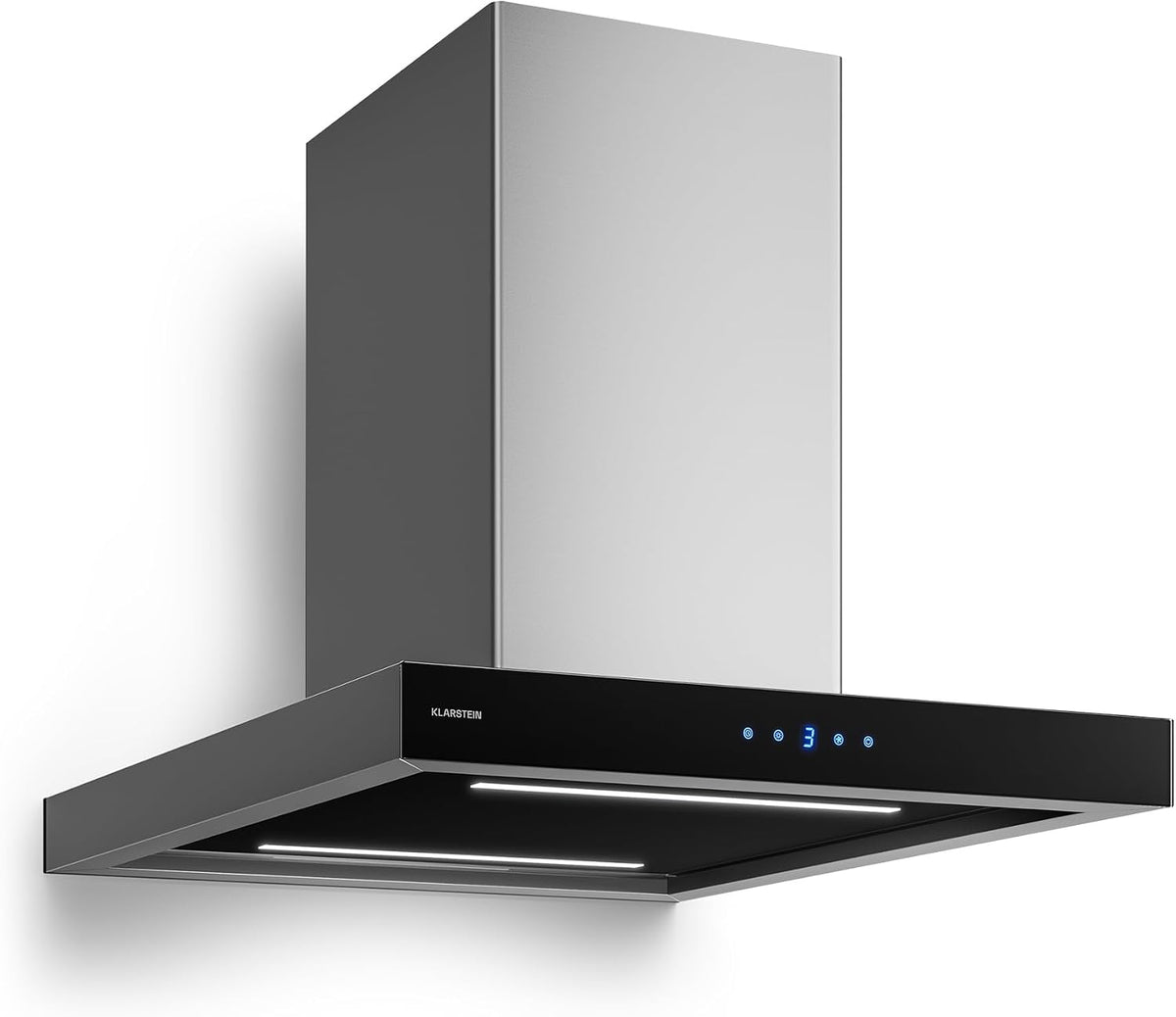 Klarstein hotte aspirante, 632 m³/h, avec éclairage LED, pour la cuisine