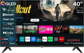 Téléviseur K40Q1FQ-T8, 100 cm, 40 pouces, commande intelligente, QLED, Full HD, KOORUI