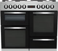 Beko PF335325DX cuisinière, 100 cm, 63 L, acier inoxydable, 7 feux