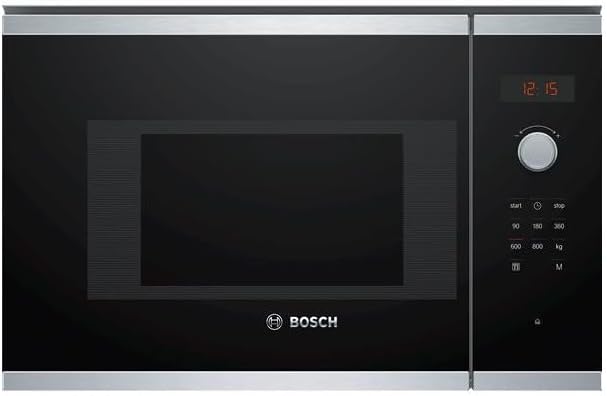 Bosch BFL523MS1F four à micro-ondes, 382 × 594 × 317 mm, 20 L, acier inoxydable, encastrable