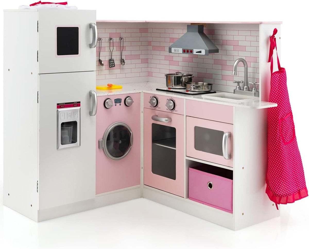 Cuisine jouet, bois, pour la cuisine, GOPLUS