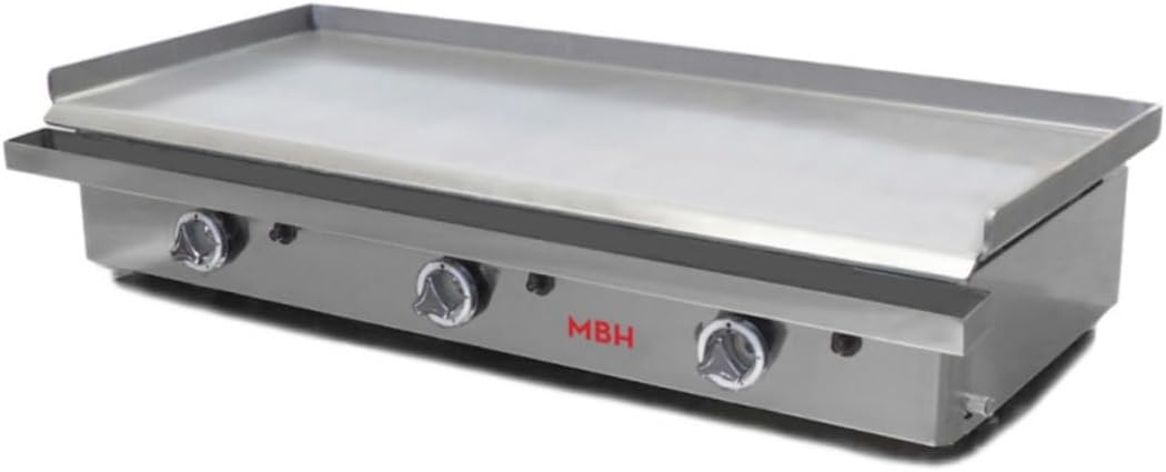 Table de cuisson, 100 cm, 3 brûleurs, pour la cuisine, MBH - MAQUINARIA BAR HOSTELERÍA