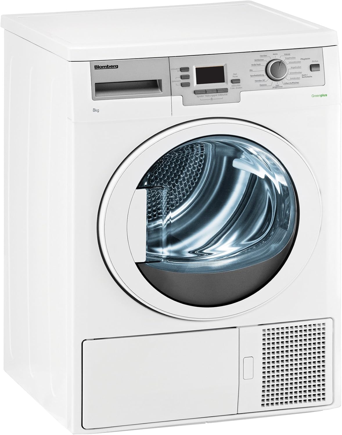 Sèche-linge TKF 8456, 595 mm, 176 kWh/an, 8 kg, blanc, pompe à chaleur, 16 programmes, Blomberg